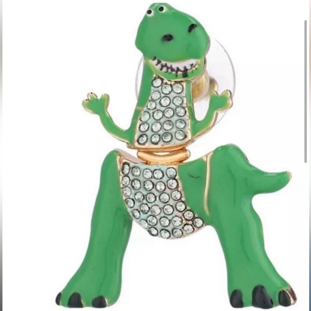 BaubleBar x Disney Pixar Toy Story Rex the dinosaur Earrings NEW! - Picture 6 of 11